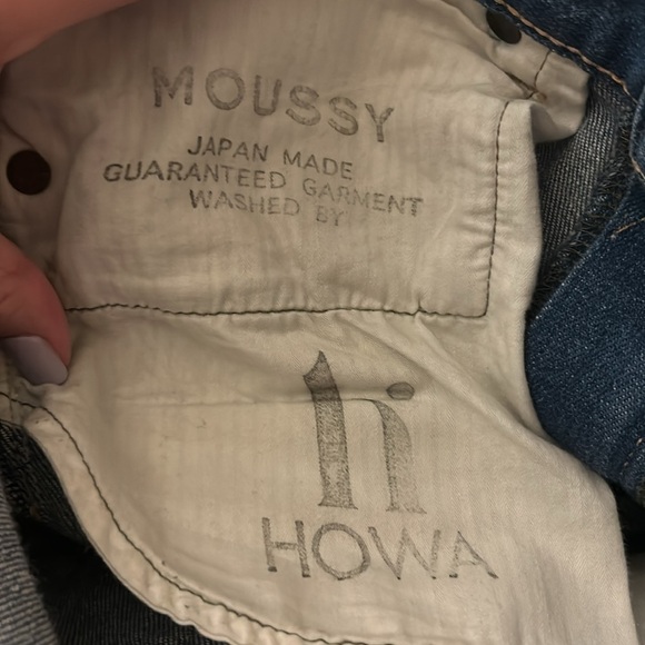 Moussy Vintage Li Howa Jeans 27 Distressed Stretch Light Wash Japan - Picture 13 of 16